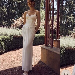 NWT SMALL NEVER WORN MESHKI corset maxi dress